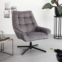 Sohome Draaifauteuil Nela Velvet - thumbnail