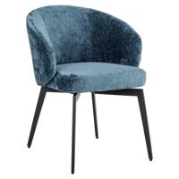Richmond Eetkamerstoel 'Amphara' Chenille, kleur Blauw