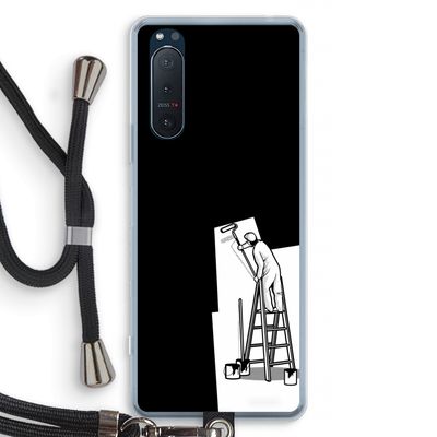 Musketon Painter: Sony Xperia 5 II Transparant Hoesje met koord