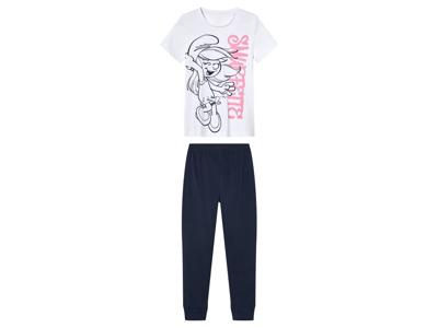 Kinderpyjama (Wit/donkerblauw, 98/104)