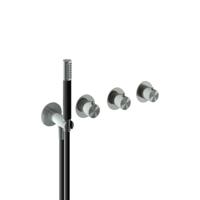 Hotbath Archie - Afbouwdeel voor Inbouw Douchethermostaat - 2 Stopkranen - Roestvrijstaal - V03