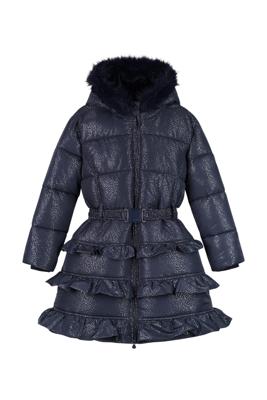 Le Chic winter winterjas meisjes - navy blauw - Blight - ruffle