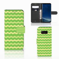 Samsung Galaxy S8 Telefoon Hoesje Waves Green