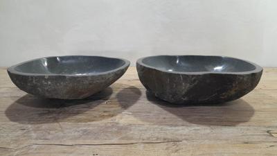 Riviersteen waskommen set RM250335AB, 49x41x15 cm