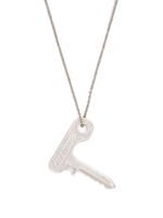 Raf Simons collier à pendentif clé - Argent