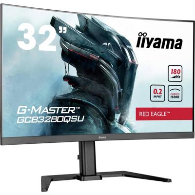 Iiyama G-Master Red Eagle GCB3280QSU-B2 Gaming monitor Energielabel F (A - G) 80 cm (31.5 inch) 2560 x 1440 Pixel 16:9 0.2 ms DisplayPort VA LED