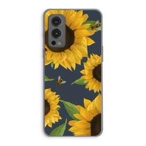 Sunflower and bees: OnePlus Nord 2 5G Transparant Hoesje
