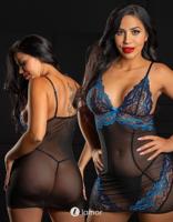 * DARING INTIMATES Floral Lace Dress met String, DI75147