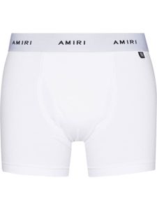AMIRI boxer à taille à logo - Blanc