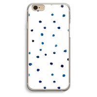 Blauwe stippen: iPhone 6 / 6S Transparant Hoesje
