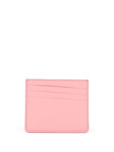 Maison Margiela porte-carte en cuir à détails de coutures - Rose