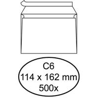 500 Witte zelfklevende enveloppen C6 114 x 162 mm