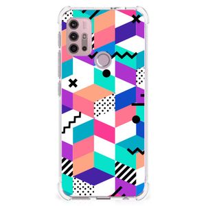 Motorola Moto G30 | G20 | G10 Shockproof Case Blokken Kleurrijk