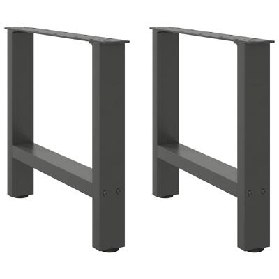 Salontafelpoten 2 st 60x(42-43) cm staal antraciet