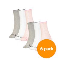 Calvin Klein Sokken Dames Pink Combo 6-Pack-One size - thumbnail