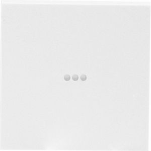 Opus 55 bedieningselement met transparante lens polarwit