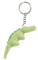 Nature Planet pluche krokodil knuffel sleutelhanger - 6 cm - Speelgoed dieren sleutelhangers - thumbnail