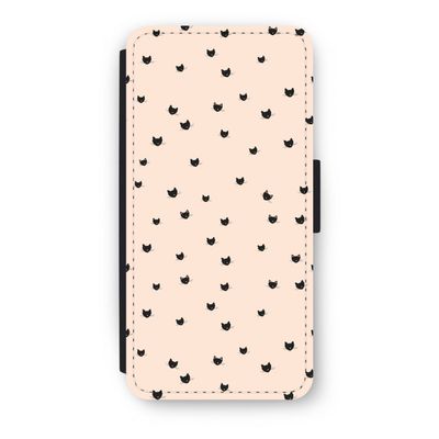 Kleine kattenkopjes: iPhone 8 Flip Hoesje