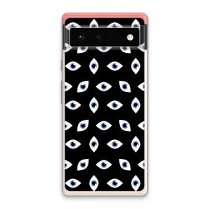 Eyes pattern: Google Pixel 6 Transparant Hoesje