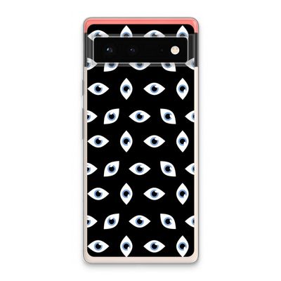 Eyes pattern: Google Pixel 6 Transparant Hoesje