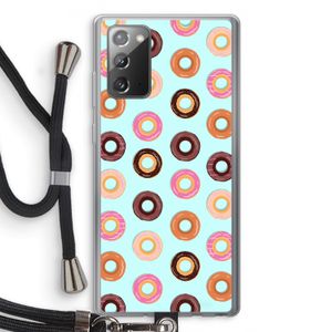 Donuts: Samsung Galaxy Note 20 / Note 20 5G Transparant Hoesje met koord