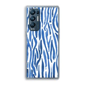 Blauwe nerven: Oppo Find X3 Neo Transparant Hoesje
