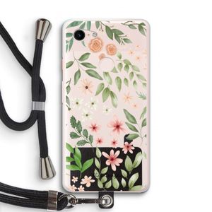 Botanical sweet flower heaven: Pixel 3 XL Transparant Hoesje met koord