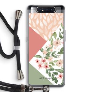 Sweet heaven geometrics: Samsung Galaxy A80 Transparant Hoesje met koord
