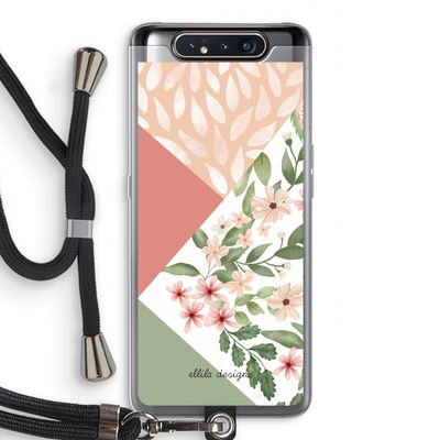 Sweet heaven geometrics: Samsung Galaxy A80 Transparant Hoesje met koord