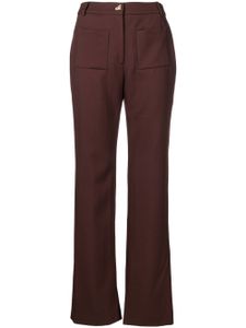 Rejina Pyo pantalon Ellis à coupe évasée - Marron