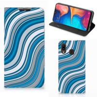 Samsung Galaxy A30 | Hoesje met Magneet | Waves Blue