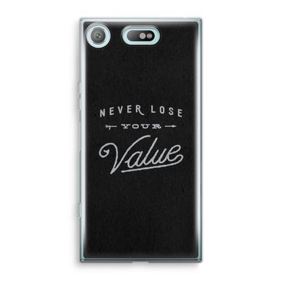 Never lose your value: Sony Xperia XZ1 Compact Transparant Hoesje