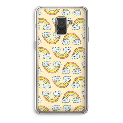 Regenboog: Samsung Galaxy A8 (2018) Transparant Hoesje