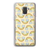 Regenboog: Samsung Galaxy A8 (2018) Transparant Hoesje