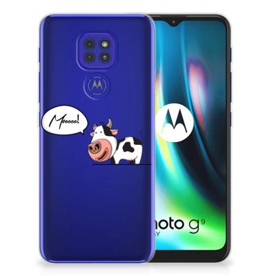 Motorola Moto G9 Play | E7 Plus Telefoonhoesje met Naam Cow Motorola Moto G9 Play | E7 Plus Telefoonhoesje met Naam Cow