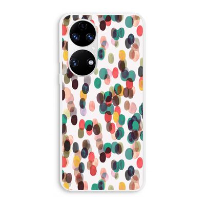 Tropical Dots: Huawei P50 Transparant Hoesje