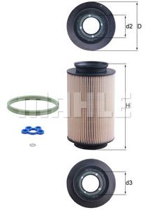 Brandstoffilter MAHLE, Diameter (mm)83mm, u.a. für VW, Audi, Seat, Skoda