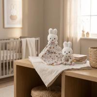 Nijntje Vintage Flowers Knuffeldoekje en Rammelaar