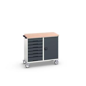 Bott Verso Mobiele Kast | 1050x600x980mm | 7 Laden | 1 Deur | MPX Top | RAL 7016 - 16927127.19
