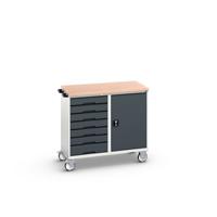 Bott Verso Mobiele Kast | 1050x600x980mm | 7 Laden | 1 Deur | MPX Top | RAL 7016 - 16927127.19 Bott Verso Mobiele Kast | 1050x600x980mm | 7 Laden | 1 Deur | MPX Top | RAL 7016 - 16927127.19