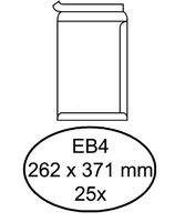 Envelop Hermes akte EB4 262x371mm zelfklevend wit 25stuks