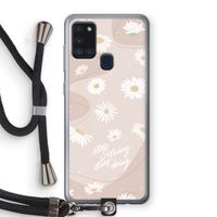 Daydreaming becomes reality: Samsung Galaxy A21s Transparant Hoesje met koord