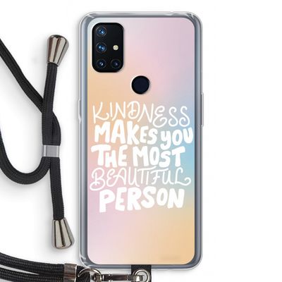 The prettiest: OnePlus Nord N10 5G Transparant Hoesje met koord