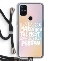The prettiest: OnePlus Nord N10 5G Transparant Hoesje met koord