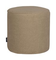 WOOOD Poef 'Sara' Hoog, Teddy, kleur Sand