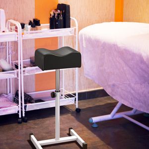 Pedicure Kruk Beensteun in Hoogte Verstelbaar van 45 cm-65 cm Voetensteun Voetenbank voor Nagelverzorging in Salons/Spa