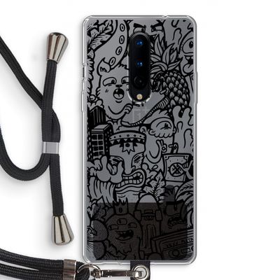Vexx Black Mixtape: OnePlus 8 Transparant Hoesje met koord