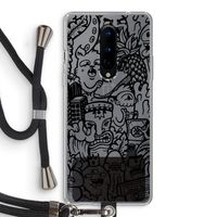 Vexx Black Mixtape: OnePlus 8 Transparant Hoesje met koord