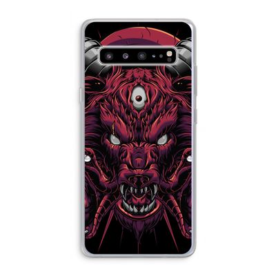 Hell Hound and Serpents: Samsung Galaxy S10 5G Transparant Hoesje