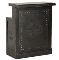 Harley-Davidson Bar & Shield Flames Bar Return Zwart Vintage